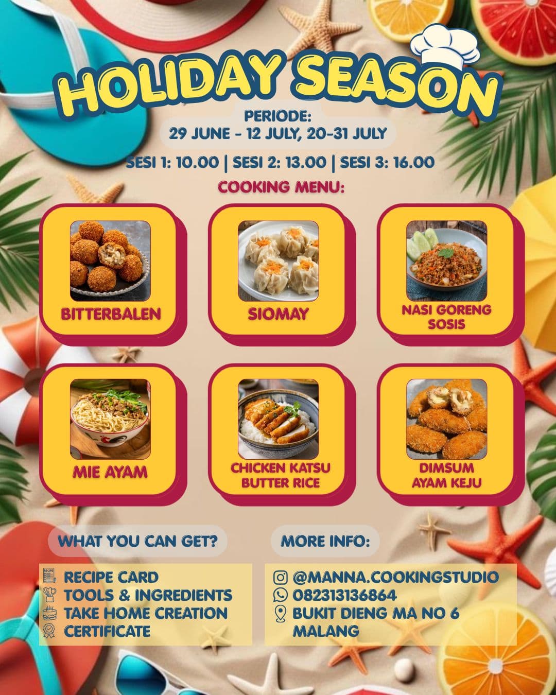 Holiday season festive activities at Manna Cooking Studio